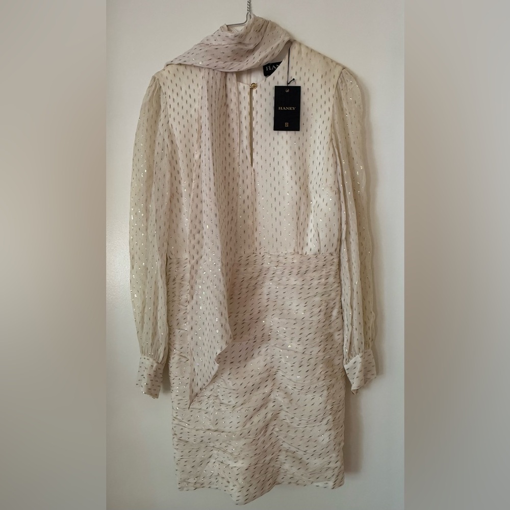 Halston Heritage Ivory Shimmer Blouse